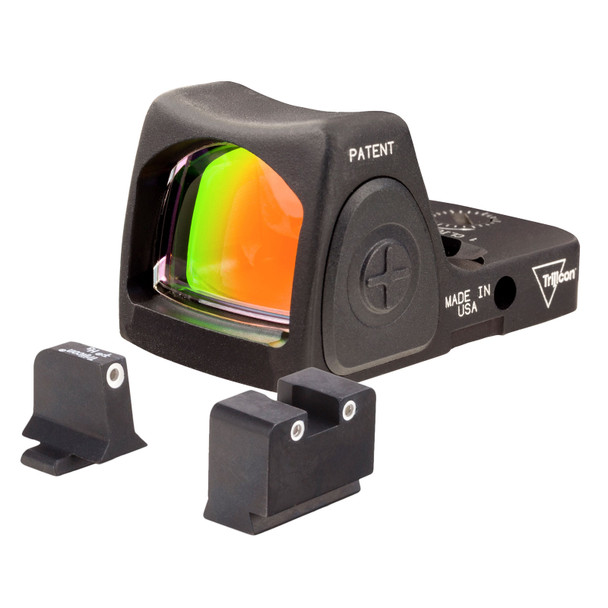 product variation TRIJICON Dual Defense Kit RMR Type 2 Sight Adjustable LED 3.25 MOA Red Dot w/ Bright and Tough Night Sight Suppressor Set w/ White Front/Rear and Green Lamps for Sig Sauer 9mm/.357 (RM06-C-700792) image