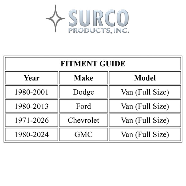 product variation SURCO Universal Aluminum Black Van Ladder (103B) image