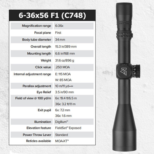 product variation MOA-XT Reticle image