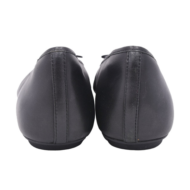 product variation Open Box (Great condition, limited use): FITFLOP Delicato Bow Soft Leather Ballet Flats, Color: Black, Size: 11 (HX8-001-090) image