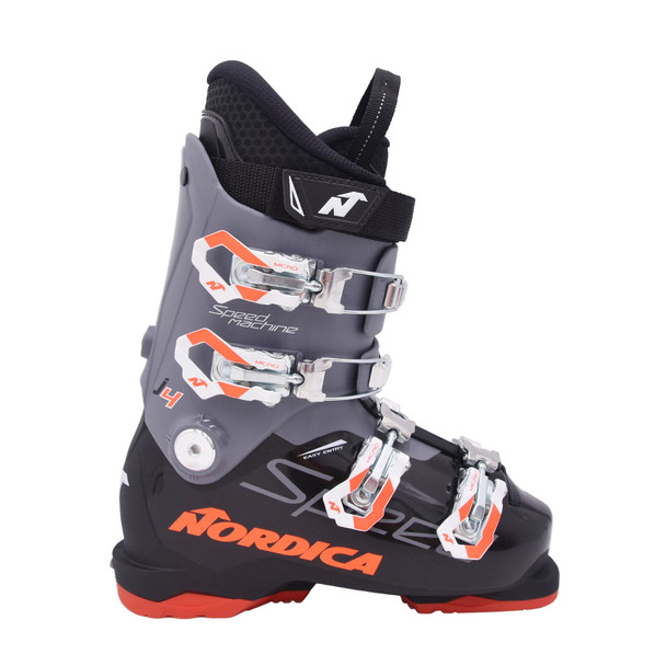 product variation Open Box (Great condition, limited use): NORDICA Kids Speedmachine J 4 Boots, Color: Black/Anthracite/Red, Size: 23.5 (050734007T1-23.5) image