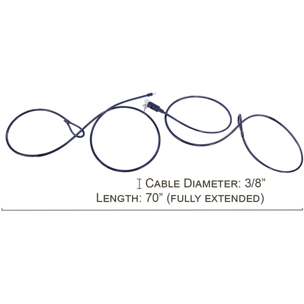 product variation MALONE AUTO RACKS Lariat Universal Kayak/Canoe Cable Lock (MPG398) image