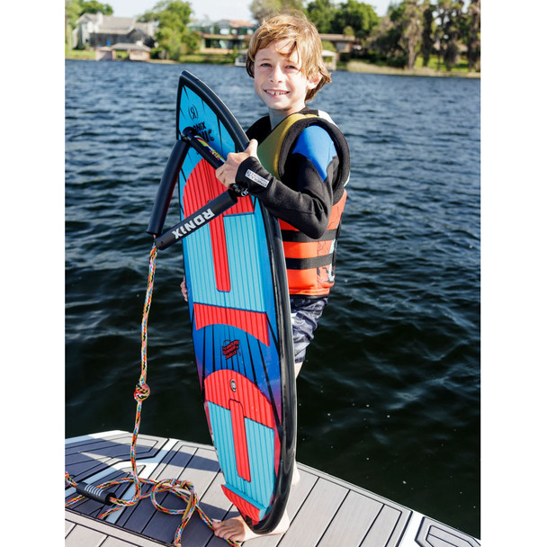 product variation RONIX Kid's Skimmer Sonic 3'11" Blue/Red Fish Eye Wakesurf Board (252400) image