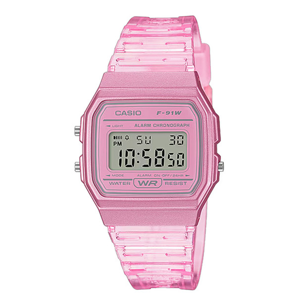 product variation CASIO F91WS-4 Pink Quartz Watch with Resin Strap (F91WS-4) image