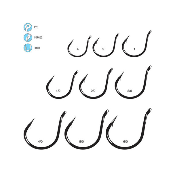 product variation GAMAKATSU 25-Pack Finesse Wide Gap NS Black Size 2 Hook (230409-25) image