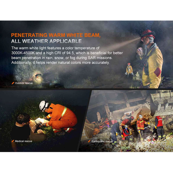 product variation FENIX HP35R 4000 Lumens Rechargeable Headlamp (FX-HP35R) image