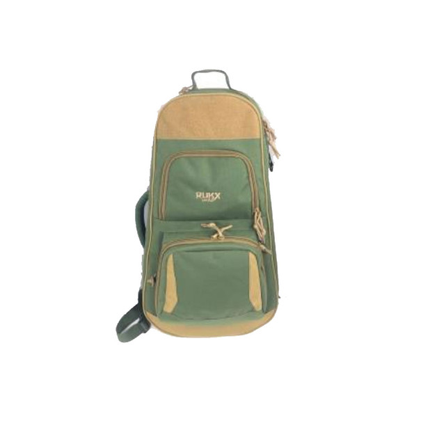 product variation Green and tan Rukx Gear discreet AR pistol bag with detachable shoulder straps image