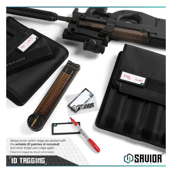 product variation SAVIOR EQUIPMENT Mag Buddy Black 2-Pack Extended Pistol Magazine Pouch (MP-FD-EXTX4-BK) image