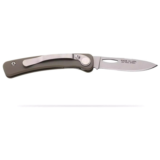 product variation KNIVES OF ALASKA Featherlight Hunter 2.75in Folding Knife with G-10 OD Green Handle and Clip (00452FG) image