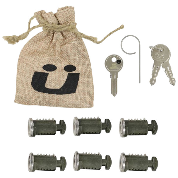 product variation Kuat Lock Cores for Bike Rack One Key System Replacement Locks 6 Cores | Key Code 107 image