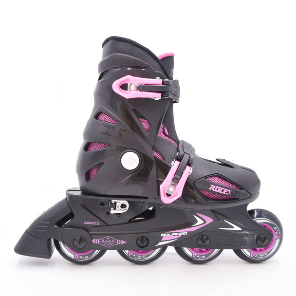 product variation Open Box (Great condition, limited use): ROCES Inline  Orlando , Color: Black/Pink, Size: 13JR-3 (ORL3-400687-00010-13) image