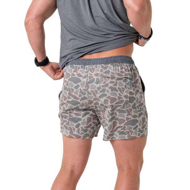 product variation BURLEBO 5.5in Classic Deer Camo Athletic Shorts (55AS-CDC) image