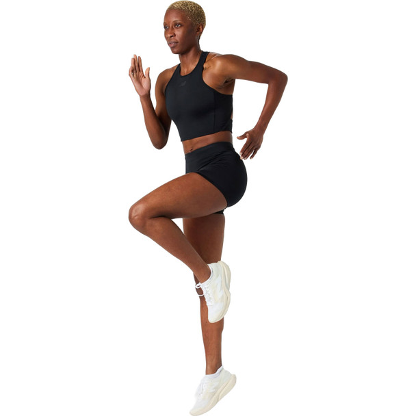 NEW BALANCE Fast Days Fitted Crop Blk Tank WT61Z010-BK