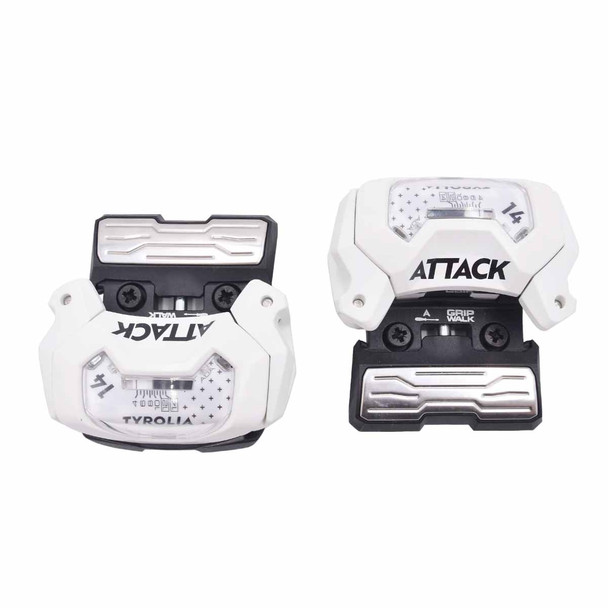 product variation Open Box (Great condition, limited use): TYROLIA Attack 14 GW Brake 95 [A] Matte White Ski Bindings (114642) image