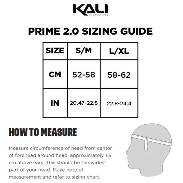 product variation KALI PROTECTIVES Prime 2.0 Solid Gloss Black Bike Helmet (024112211) image