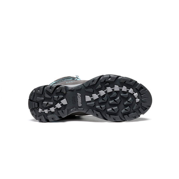 product variation ASOLO Women's Acadia Mid LTH GTX Bunion Fit Graphite/Sky Blue Hiking Boots (B40085-199) image