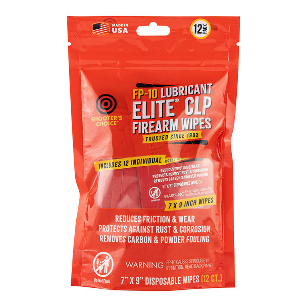 product variation SHOOTERS CHOICE FP-10 Lubricant Elite CLP Individual Wipes 12-Pack (SHF-1SWFP-12B) image