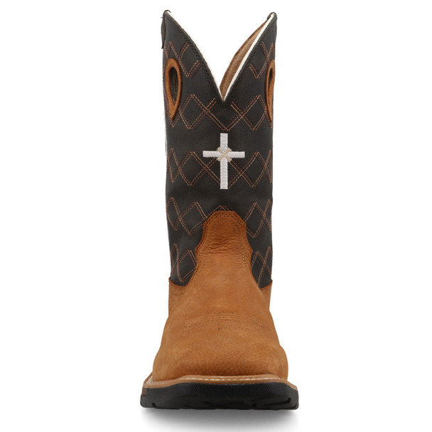 product variation TWISTED X Men's 12in Western Clay/Pewter Work Boots (MXBW010) image