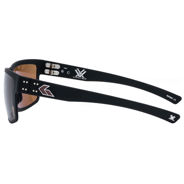 product variation GATORZ EYEWEAR Vortex Rig Black with Bronze Logo Frame and MilSpec Ballistic Brown OPz Lens Sunglasses (GZ-53-488) image