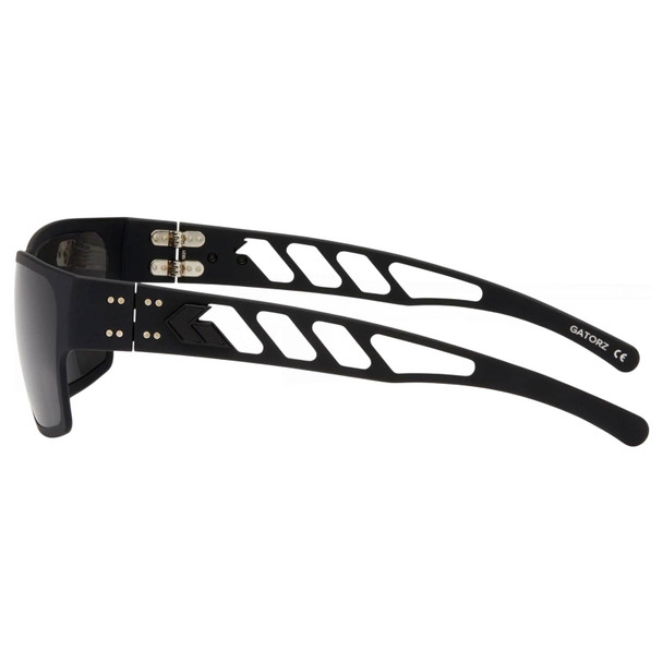 product variation GATORZ EYEWEAR Delta M4 Black with Black Logo Frame and Smoke Polarized Lens Sunglasses (GZ-05-011) image