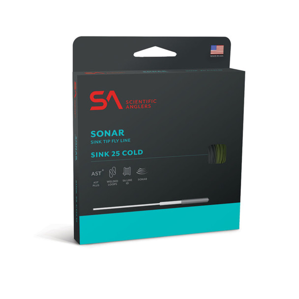 product variation SCIENTIFIC ANGLERS Sonar Sink 25 Cold Sink 3 350 Grain Ivory/Dark Green Fly Fishing Line (145169) image