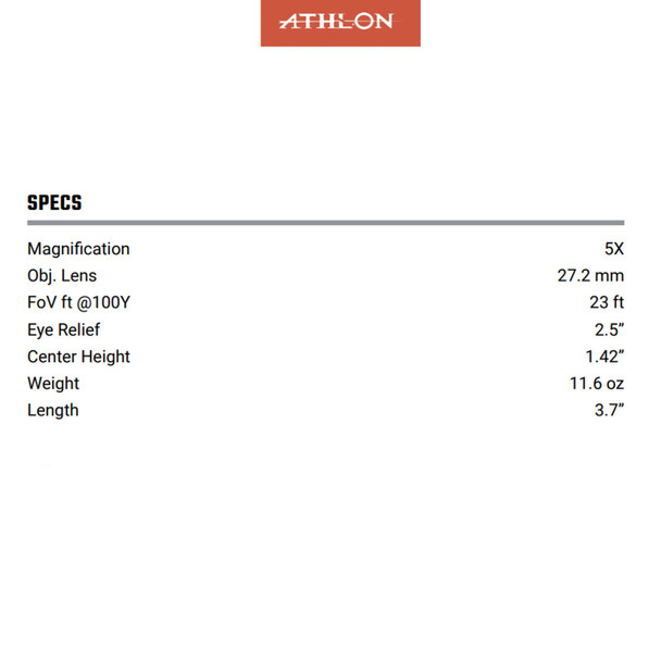 product variation ATHLON OPTICS Midas M5 Magnifier (403051) image