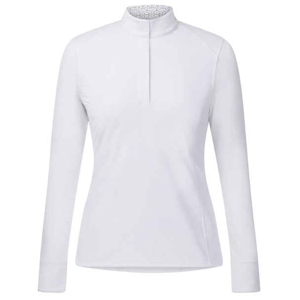 product variation KERRITS Women's Affinity Pro White/Mixed Bits Long Sleeve Show Shirt (41023WHT/MXDBIT) image