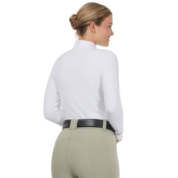 product variation KERRITS Women's Affinity Pro White/Mixed Bits Long Sleeve Show Shirt (41023WHT/MXDBIT) image