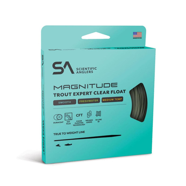 product variation SCIENTIFIC ANGLERS Magnitude Smooth Trout Expert Sage Green/Clear Tip Fly Line image