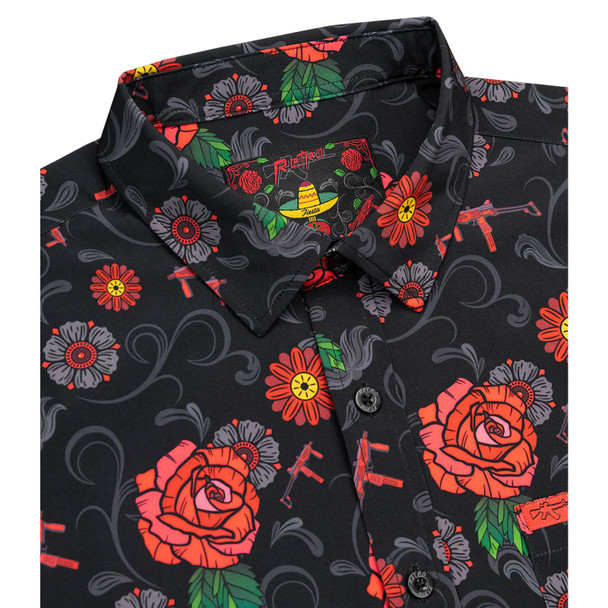 product variation RETRO RIFLE Fiesta Red Button Up Short Sleeve Shirt (82297283) image