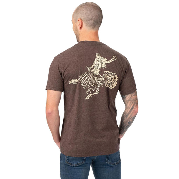product variation VORTEX Men's Spur Wrangler Brown Heather SS T-Shirt (126-04-BRH) image