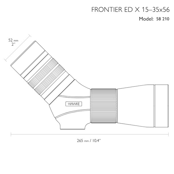 product variation HAWKE Frontier ED X 15-35x56 Spotting Scope (58210) image