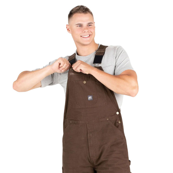 product variation BERNE Men's Heartland Unlined Washed Duck Bib Overall (B1068) image