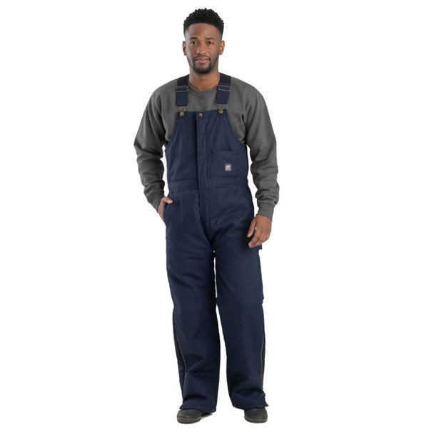 product variation Berne B414 navy twill insulated bib overall with medium-weight insulation image
