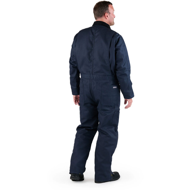 product variation BERNE Men's Heritage Twill Insulated Navy Coverall (I414NV) image