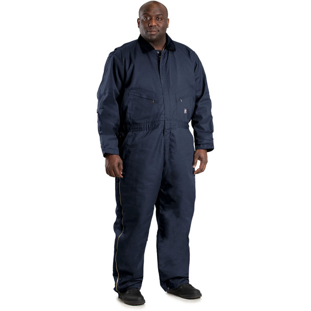 product variation BERNE Men's Heritage Twill Insulated Navy Coverall (I414NV) image