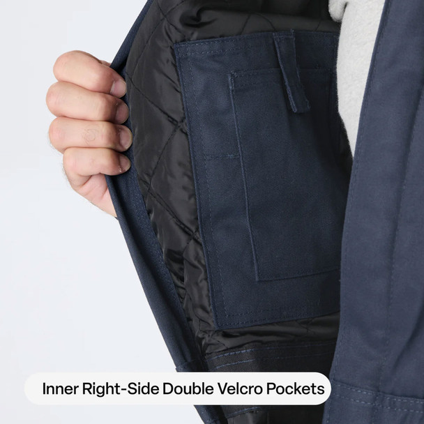 product variation BERNE Men's Heritage Twill Insulated Navy Coverall (I414NV) image