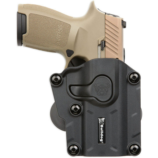 product variation BULLDOG CASES Max Multi-Fit Right Hand Black Polymer Holster w/ Paddle (MX-001) image