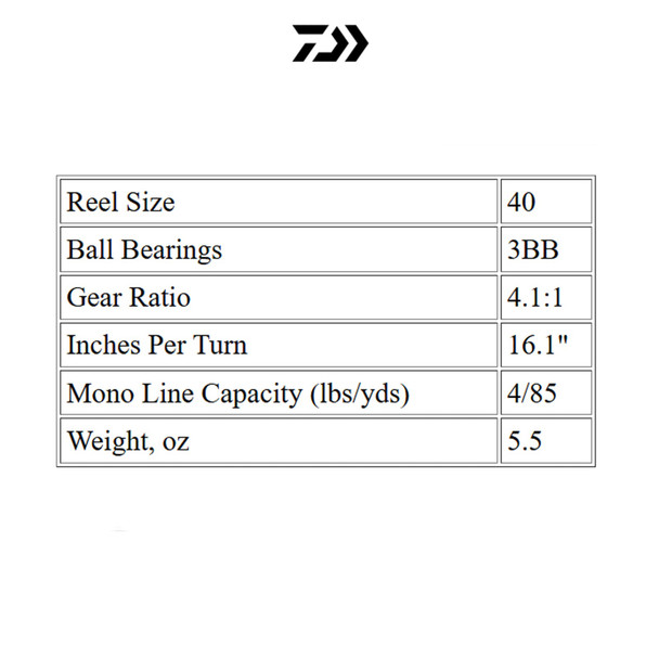 product variation DAIWA 24 Minicast Spincast Reel (MC40B) image