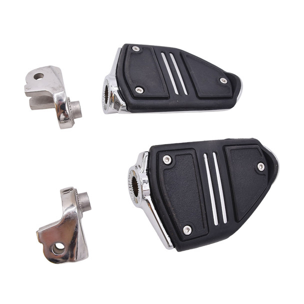 product variation Open Box (Great condition, limited use): CIRO Twin Rail Chrome Footrests with Driver Adapters for Gold Wing (68405) image