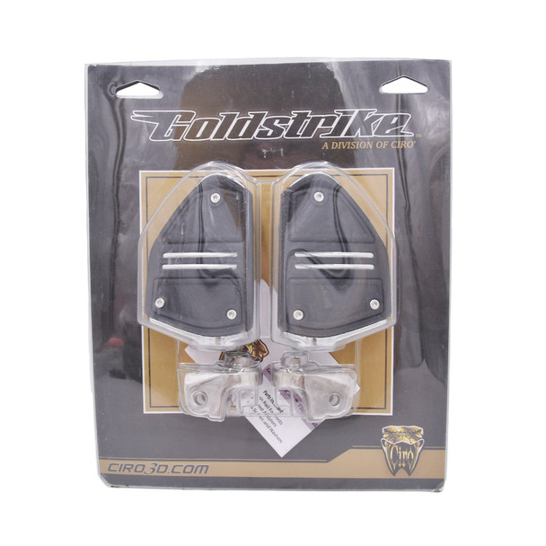 product variation Open Box (Great condition, limited use): CIRO Twin Rail Chrome Footrests with Driver Adapters for Gold Wing (68405) image