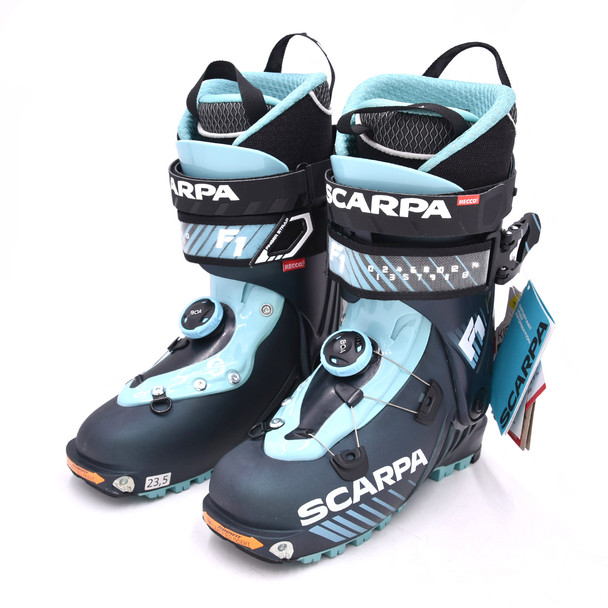 product variation Open Box (Great condition, limited use): SCARPA Women F1 Wmn, Color: Anthracite/Aqua, Size: 23.5 (12173/502.1-AntAqua-23.5) image