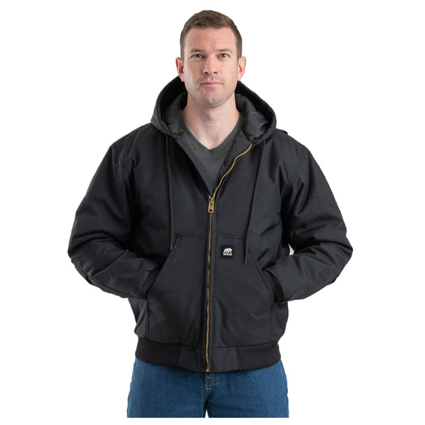 product variation BERNE Men's Icecap Insulated Hooded Black Work Jacket (NJ51BK) image