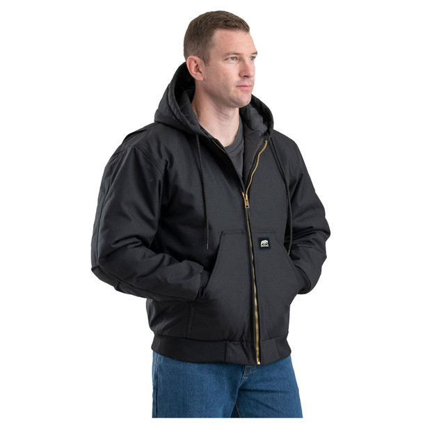product variation BERNE Men's Icecap Insulated Hooded Black Work Jacket (NJ51BK) image