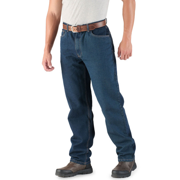 product variation Berne P422 classic stone wash relaxed fit straight leg 5-pocket jeans image
