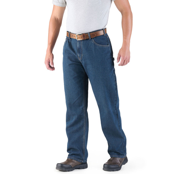 product variation Berne P423 classic stone wash relaxed fit carpenter jeans with hammer loop image