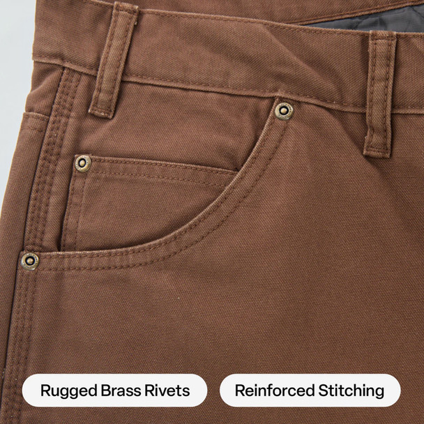 product variation BERNE Men's Highland Washed Duck Insulated Bark Outer Pants (P966BB) image