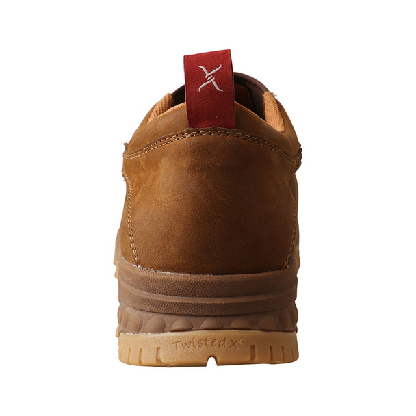 product variation Open Box (Damaged package): TWISTED X Men's CellStretch Work Slip On, Color: Distressed Saddle, Size: 11, Width: M (MXCC003-11-M) image