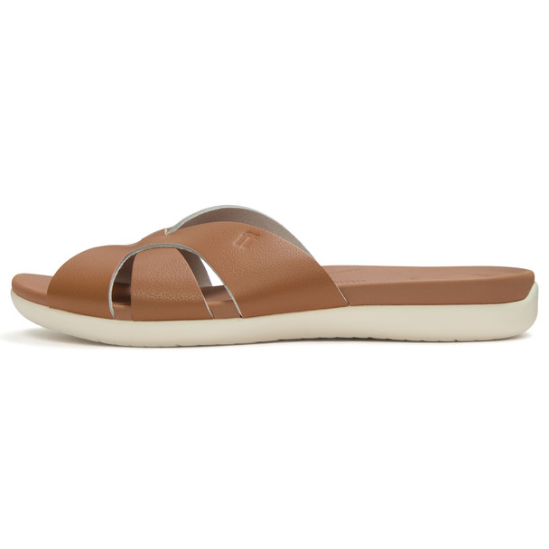 product variation Open Box (Damaged package): FITFLOP Solay Waterproof-Leather Woven Slides, Color: Desert Tan, Size: 8 (A6A-A69-060) image