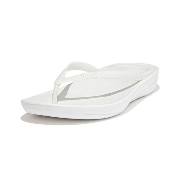 product variation Open Box (Damaged package): FITFLOP Iqushion Ergonomic Flip-Flops, Color: Urban White, Size: 8.5 (E54-194-065) image